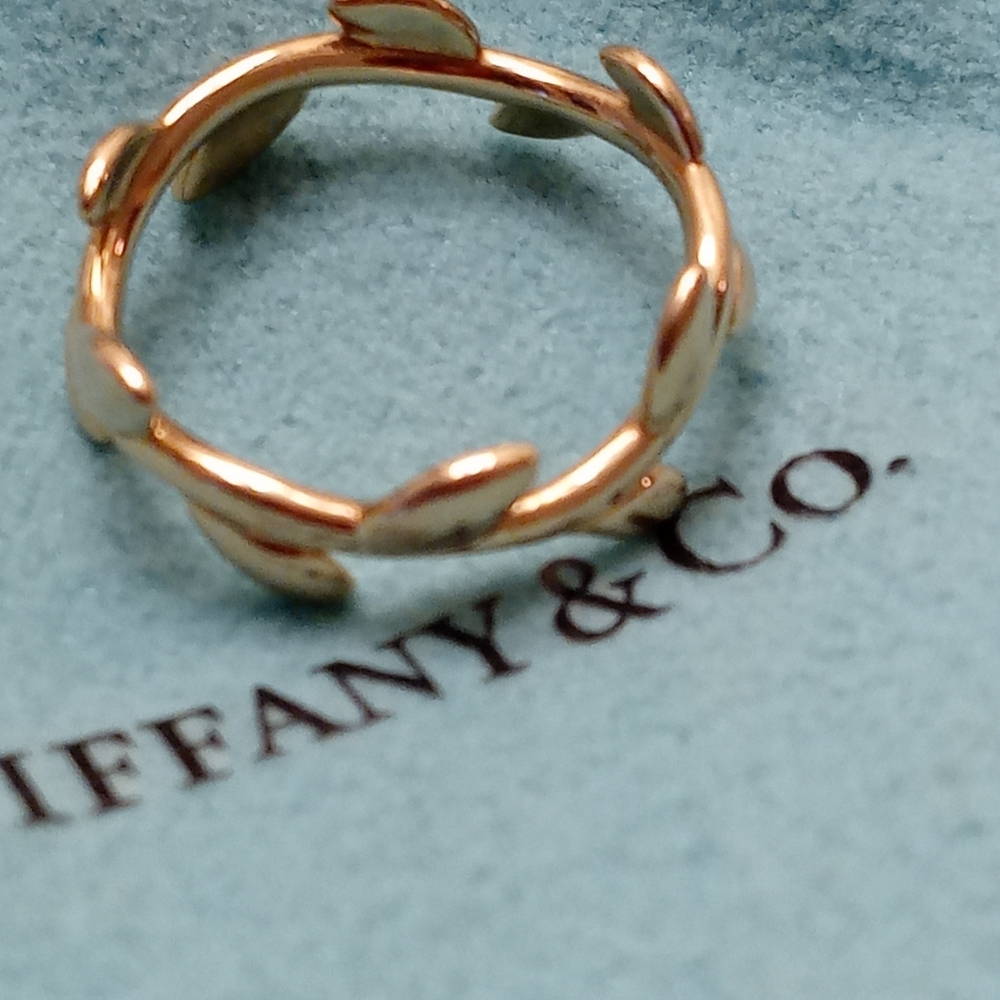 Tiffany & Co. Rose Gold Olive Branch Ring